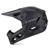 Kask rowerowy pełny Wozinsky z odpinanym wizjerem, 60-62 cm, czarny