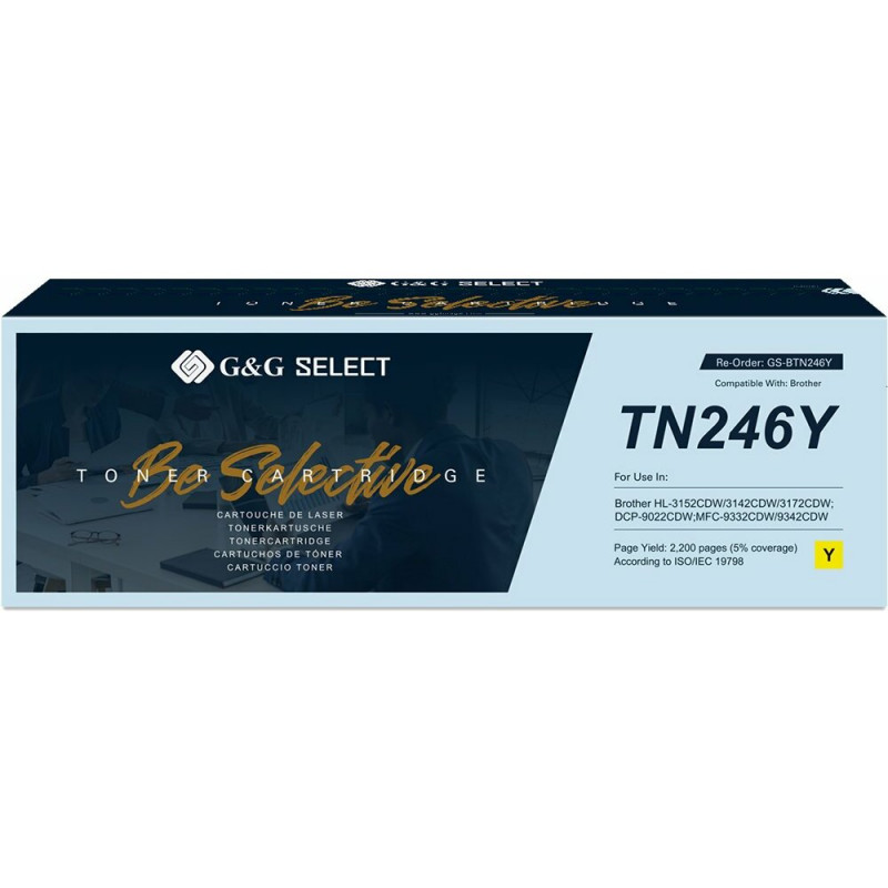 G&G Select kompatybilny toner do Brother TN-246Y, żółty (21143)