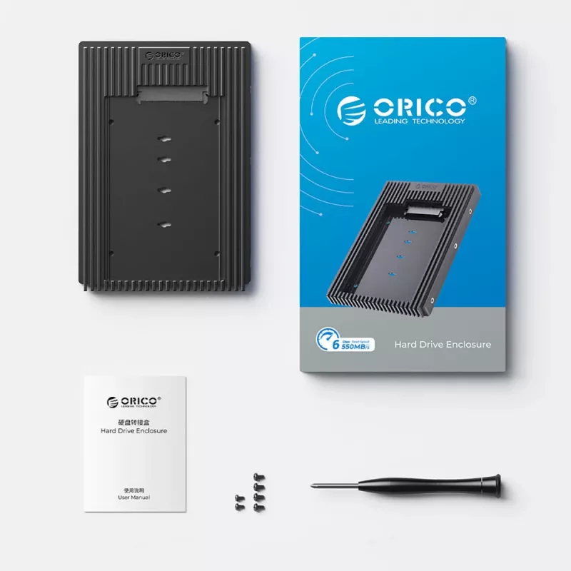 Orico D2SS-6G adapter dysku 2.5" na 3.5", SATA III, czarny