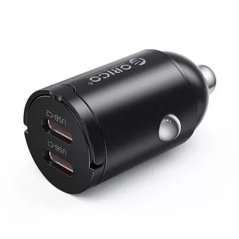 Orico MiniRing MR-30-2C 30W ładowarka samochodowa 2x USB-C, czarna