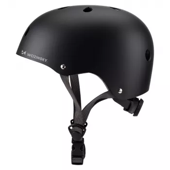Kask BMX/skuterowy lekki Wozinsky, rozmiar S (48-52 cm), czarny