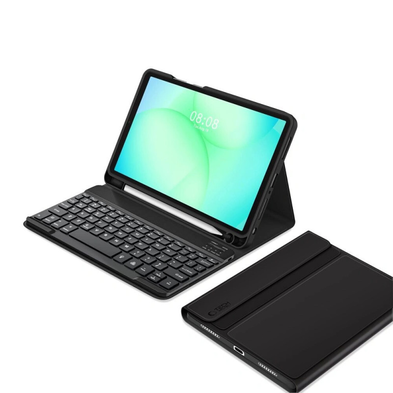 Tech-Protect SmartCase Pen + Keyboard do Samsung Galaxy Tab A9+ / A11+ 11.0 (X210 / X215 / X216 / X230 / X235 / X236), czarny