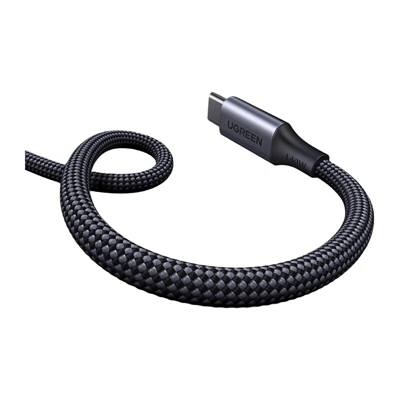 UGREEN L533 kabel USB-C 2w1, USB-C do 2x USB-C PD 140W, 2 m, czarny