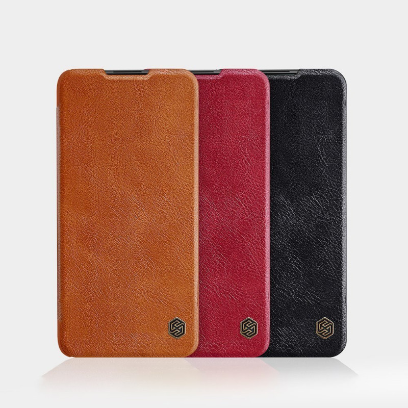 [CR] Nillkin Qin etui do Xiaomi Redmi Note 9T 5G, brązowe (zwrot konsumencki)
