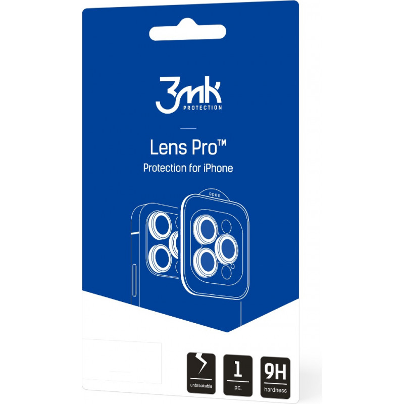 Szkło ochronne na aparat 3MK Lens Protection Pro Apple iPhone 13 Pro / 13 Pro Max, grafitowy szary