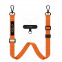 Tech-Protect C6S Rope Crossbody smycz do telefonu, Cosmic Orange