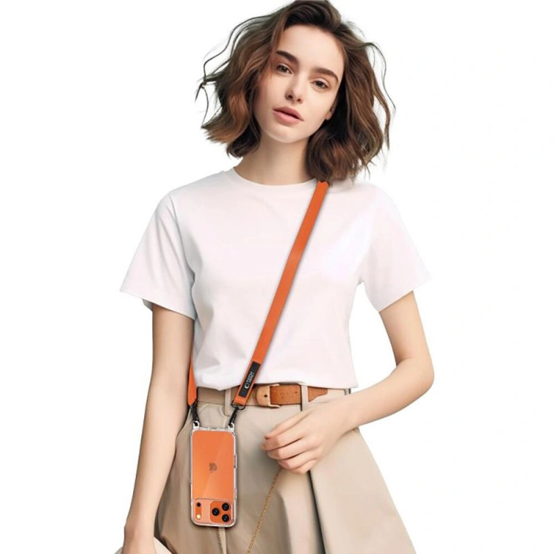 Tech-Protect C6S Rope Crossbody smycz do telefonu, Cosmic Orange