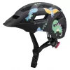 Kask rowerowy MTB dla dzieci Wozinsky z odpinanym daszkiem, rozmiar XS (48-52 cm), czarny