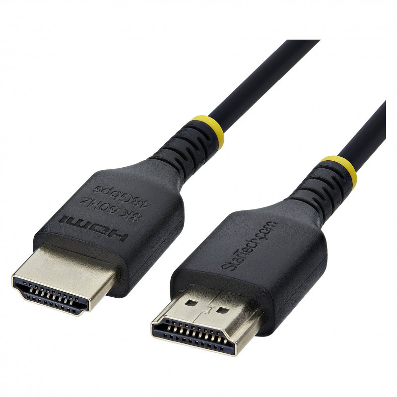 StarTech.com HDMI21-CBL-SLIM-1M kabel HDMI 2.1 Ultra High Speed, 1 m, czarny