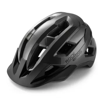 Kask rowerowy młodzieżowy Rockbros LK-67 z odłączanym daszkiem 54–58 cm, szary