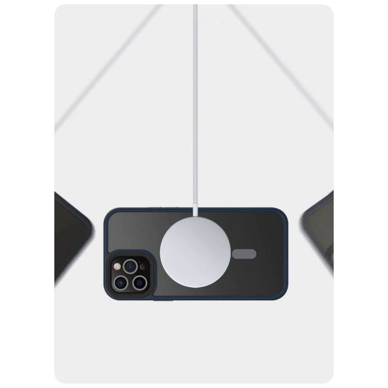 Etui MagSafe Tech-Protect Magmat dla Apple iPhone 12/12 Pro, matowe czarne