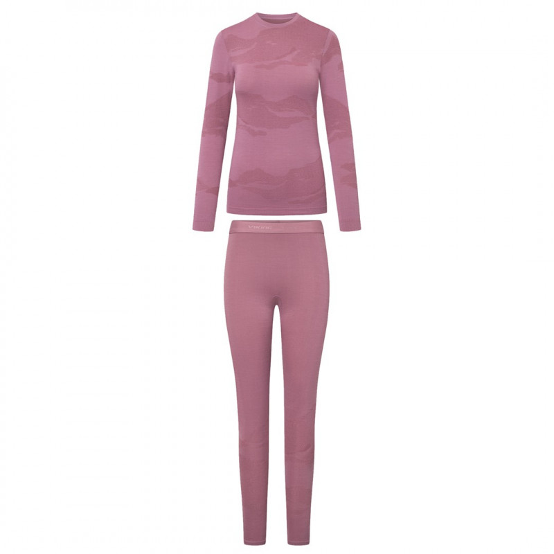 Viking Gasher Lady Set Merino bielizna damska, różowy, L