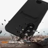 Etui TPU Hurtel Samsung Galaxy A37 5G z kieszenią na kartę i smyczą na ramię, czarny