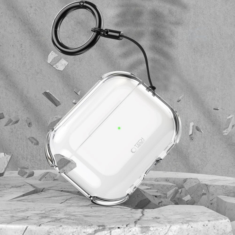 Tech-Protect etui Bounce do Apple AirPods Pro 3, przezroczyste