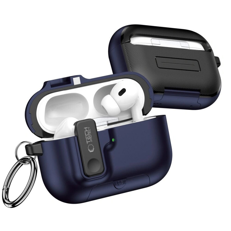 Etui Tech-Protect Slim Hook do Apple AirPods Pro 3, Navy Blue