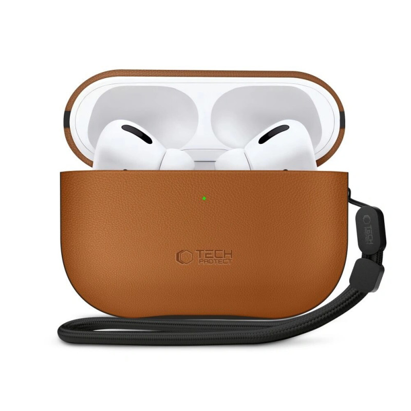 Etui Tech-Protect NaturalFit do Apple AirPods Pro 3, brązowe