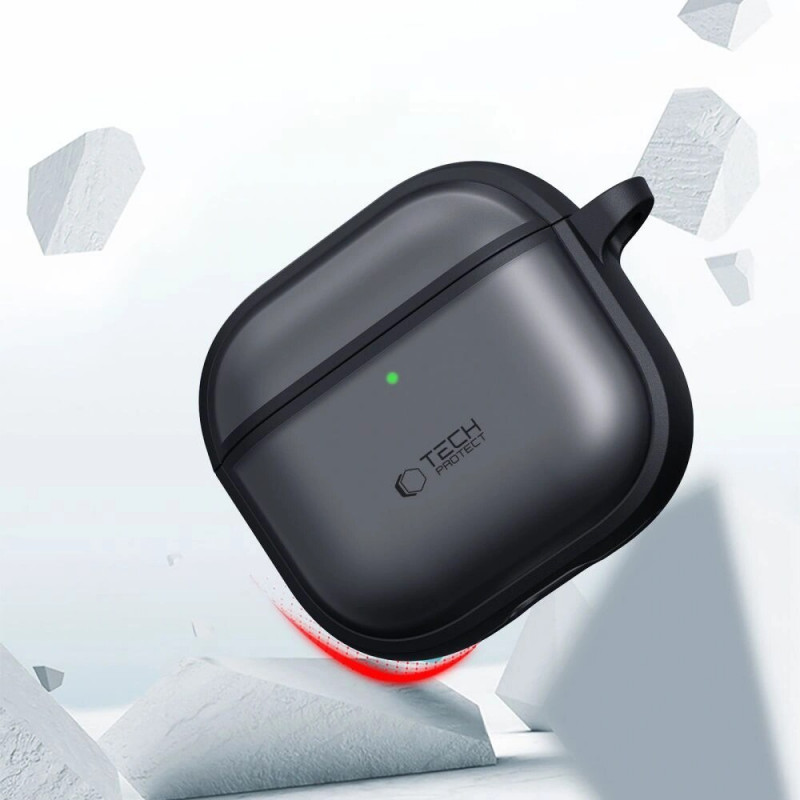 Etui Tech-Protect Magmat do Apple AirPods Pro 3, matowa czerń