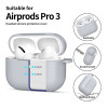 Etui silikonowe Tech-Protect Silicone Hook do Apple AirPods Pro 3, Crayon Grey
