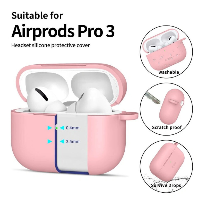 Tech-Protect Silicone Hook etui Apple AirPods Pro 3 różowe