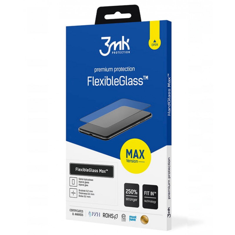 3MK FlexibleGlass Max szkło hybrydowe do Samsung Galaxy S22+, czarne