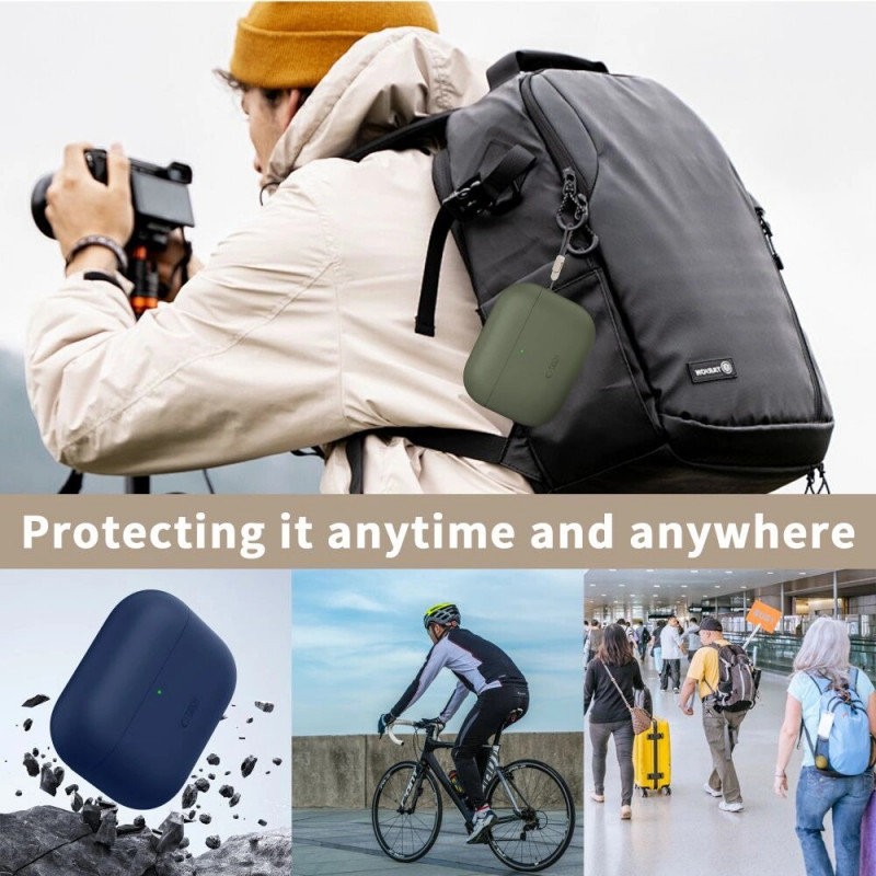 Tech-Protect Etui silikonowe Apple AirPods Pro 3 Navy Blue