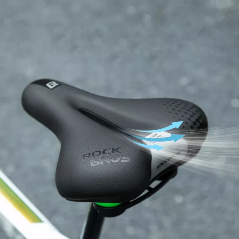 Rockbros 6876 Wygodne ergonomiczne siodełko rowerowe, czarne