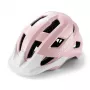 Kask rowerowy młodzieżowy Rockbros LK-67 z odpinanym daszkiem 54–58 cm, różowy