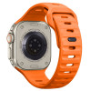 Tech-Protect Silicone Line Apple Watch 8 / 9 / 10 / 11 / 12 / SE / Ultra 44/45/46/49 mm pasek, pomarańczowy