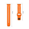 Tech-Protect Silicone Line Apple Watch 8 / 9 / 10 / 11 / 12 / SE / Ultra 44/45/46/49 mm pasek, pomarańczowy