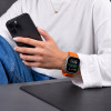 Tech-Protect Silicone Line Apple Watch 8 / 9 / 10 / 11 / 12 / SE / Ultra 44/45/46/49 mm pasek, pomarańczowy