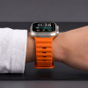 Tech-Protect Silicone Line Apple Watch 8 / 9 / 10 / 11 / 12 / SE / Ultra 44/45/46/49 mm pasek, pomarańczowy