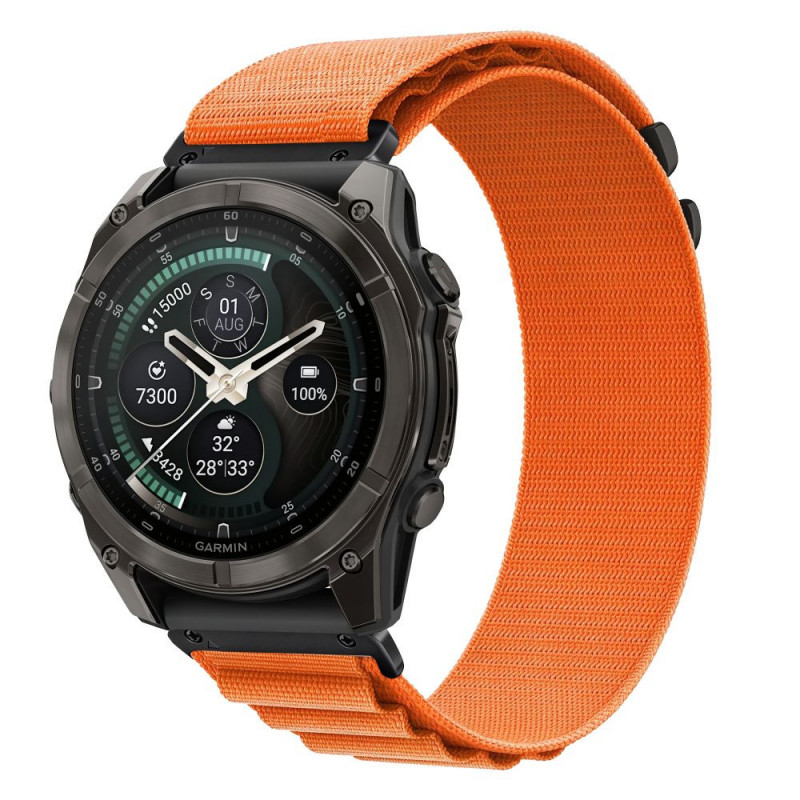 Pasek do zegarka Tech-Protect Nylon Pro THP6032 dla Garmin Fenix 5X / 5X Plus / 6X / 6X Pro / 7X / 8 / 8 Pro / 9 / 9 Pro (47 mm), pomarańczowy