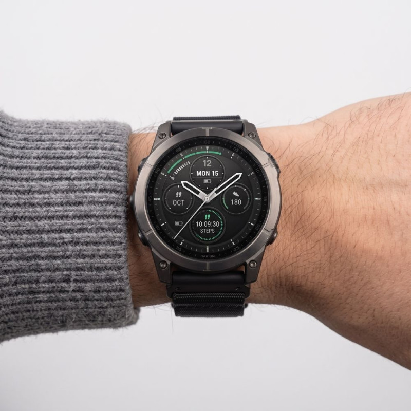 Pasek do zegarka Tech-Protect Nylon Classic do Garmin Fenix 5X / 5X Plus / 6X / 6X Pro / 7X / 8 / 8 Pro / 9 / 9 Pro 47 mm, czarny