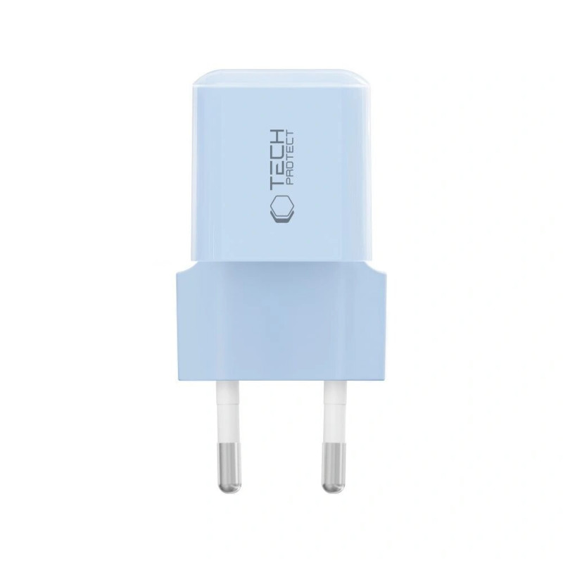 Tech-Protect NCM25 ładowarka ścienna USB-C PD 25W, Baby Blue