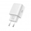 Tech-Protect NCA20 ładowarka ścienna USB-A / USB-C PD 20W / QC3.0 z kablem USB-C / Lightning 100 cm, biała
