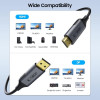 Tech-Protect UltraBoost kabel DisplayPort / HDMI 2.0, 4K 60 Hz, 200 cm, czarny