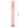 Pasek Tech-Protect NylonLoop do Apple Watch 8 / 9 / 10 / 11 / 12 / SE (40 / 41 / 42 mm), Blush Pink
