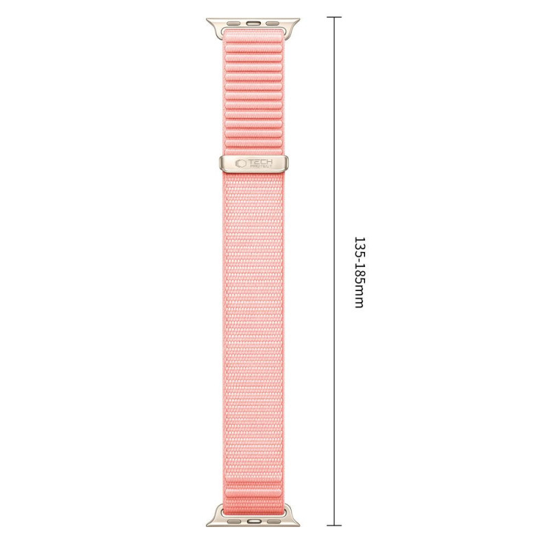 Pasek Tech-Protect NylonLoop do Apple Watch 8 / 9 / 10 / 11 / 12 / SE (40 / 41 / 42 mm), Blush Pink