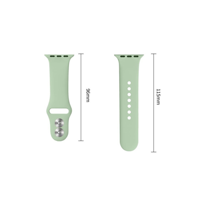 Tech-Protect Silikonowy pasek do Apple Watch 8 / 9 / 10 / 11 / 12 / SE (40 / 41 / 42 mm), Pistachio