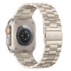 Tech-Protect Stainless pasek ze stali nierdzewnej do Apple Watch 8 / 9 / 10 / 11 / 12 / SE / Ultra (44 / 45 / 46 / 49 mm), Starlight