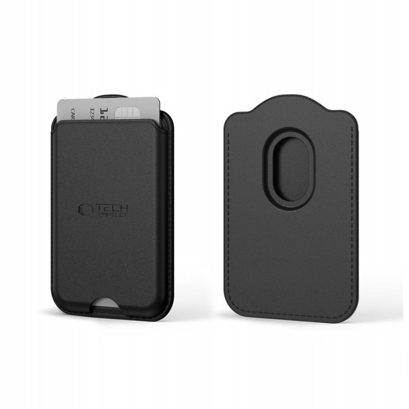 Tech-Protect CH02 MagWallet MagSafe uniwersalny magnetyczny uchwyt na karty, czarny
