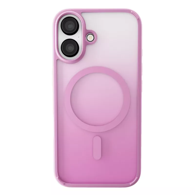 Etui silikonowe MagSafe Puro Gradient dla iPhone 16, różowe