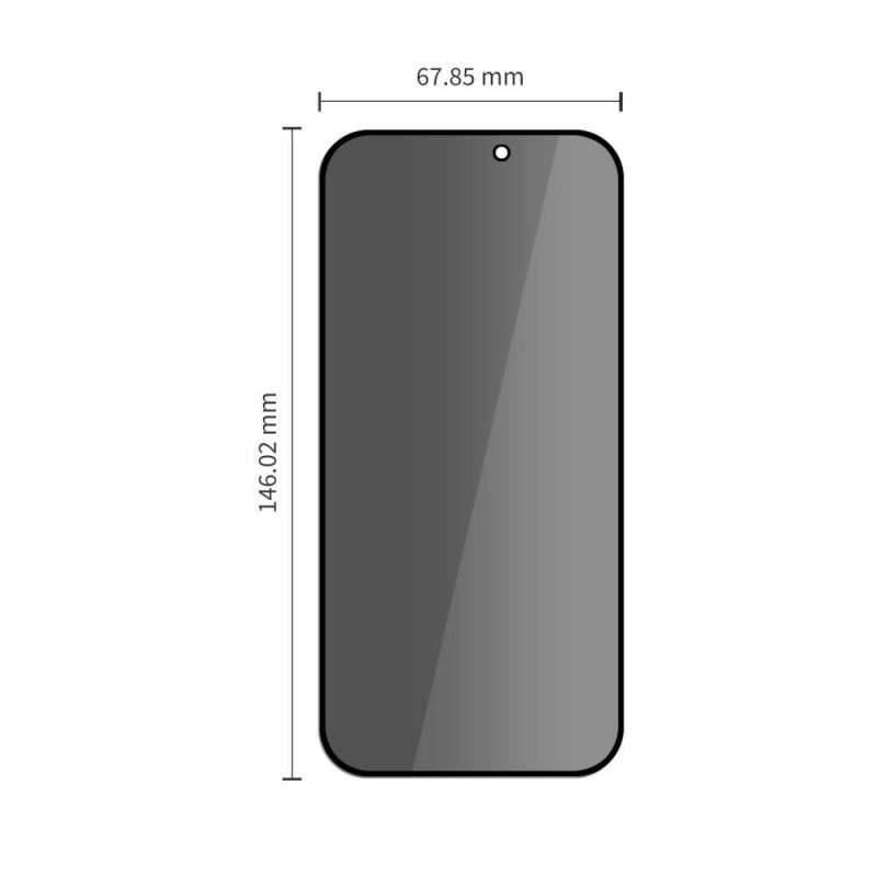 Tech-Protect Glass SPY+ szkło hartowane prywatyzujące do Apple iPhone 18 Pro (2 szt.)