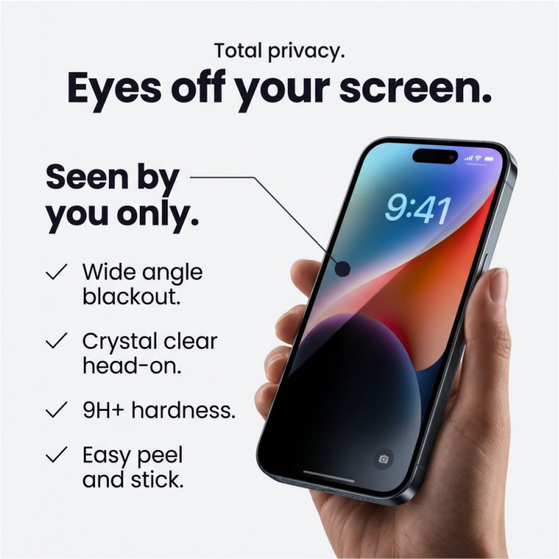 Tech-Protect Glass SPY+ szkło hartowane prywatyzujące do Apple iPhone 18 Pro (2 szt.)