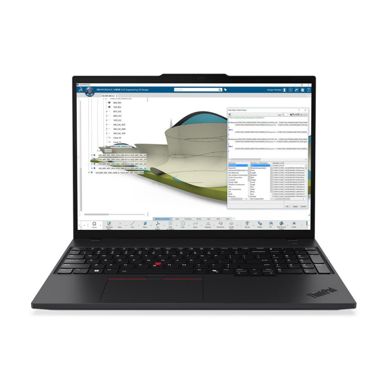 Lenovo ThinkPad P16s Gen 4 21QV007FGE 16" Laptop, Intel Core Ultra 7 255H, 24 GB RAM, 512 GB SSD, Windows 11 Pro (DE)