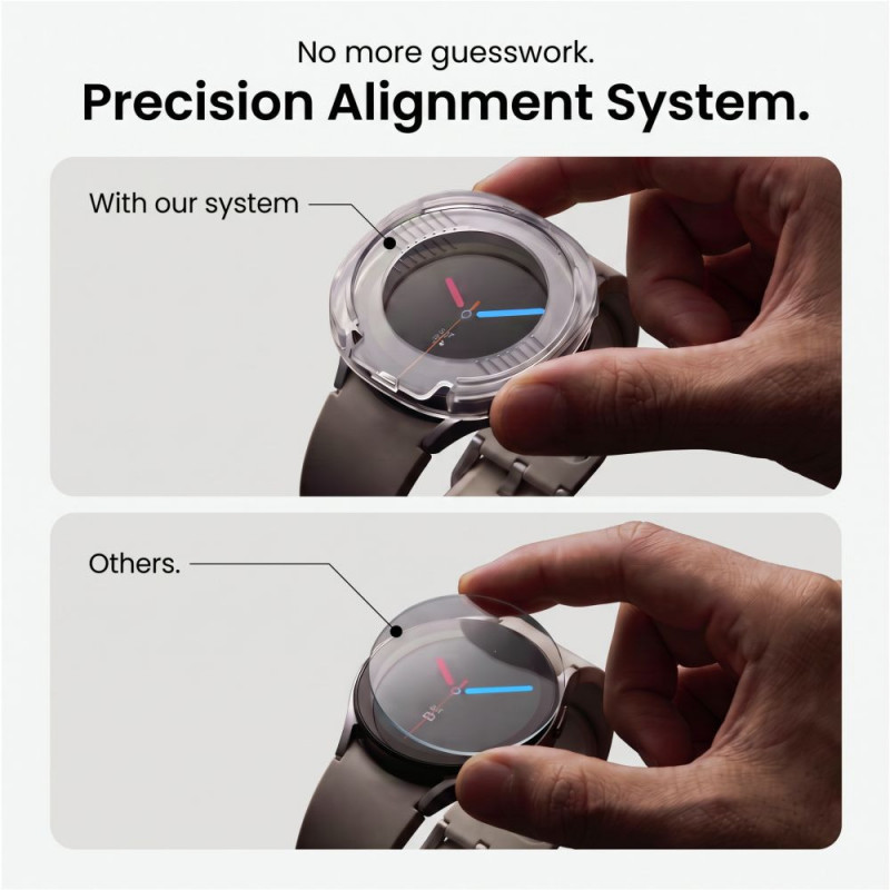 Tech-Protect Easy Set+ szkło hartowane do Samsung Galaxy Watch Ultra 2 2026 47 mm, przezroczyste (2 szt.)