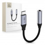 Tech-Protect Ultraboost adapter USB-C na mini jack 3,5 mm DAC, Iron Grey