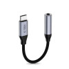 Tech-Protect Ultraboost adapter USB-C na mini jack 3,5 mm DAC, Iron Grey