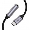 Tech-Protect Ultraboost adapter USB-C na mini jack 3,5 mm DAC, Iron Grey