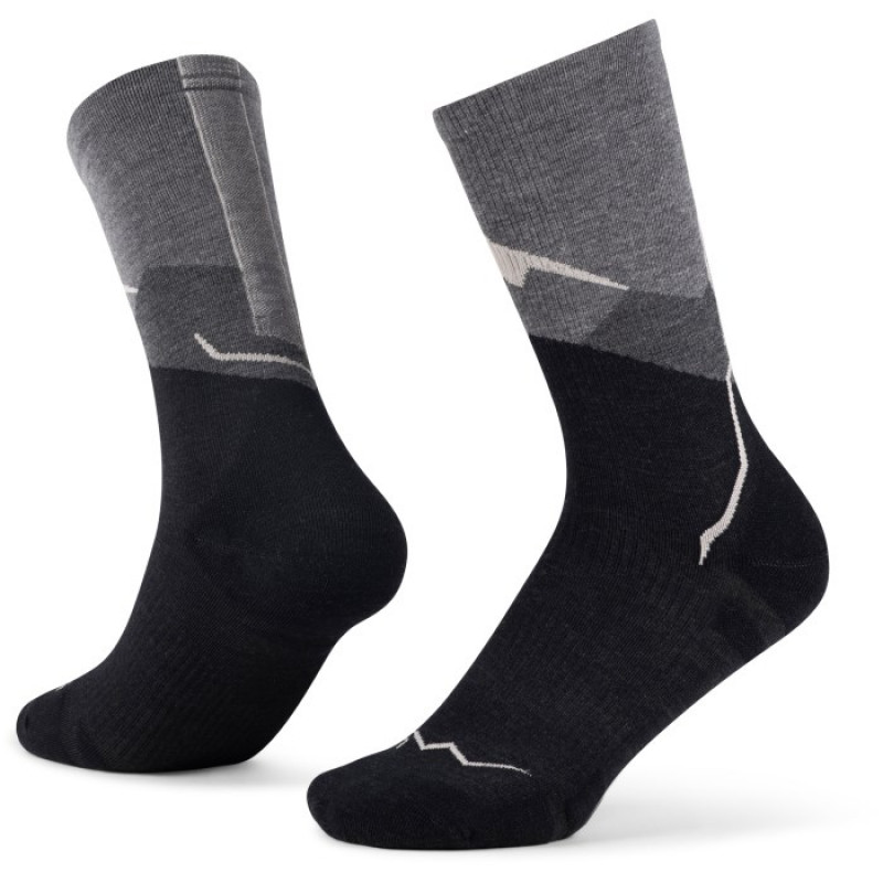 Skarpety Buff Merino Lightweight Crew LWC1, Graphite, L